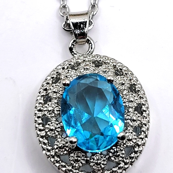 STERLING BLUE  TOPAZE! - Picture 3 of 6